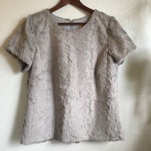 Leifsdottir Feather-Fur Shirt from Anthropologie